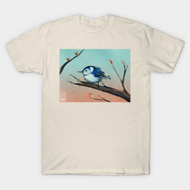 White Breasted Nuthatch T-Shirt by L.M. Knight